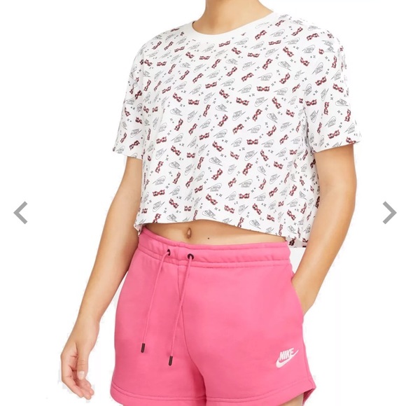 Nike Tops - Nike | heart shaped sunglasses crop tee